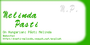 melinda pasti business card