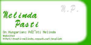 melinda pasti business card